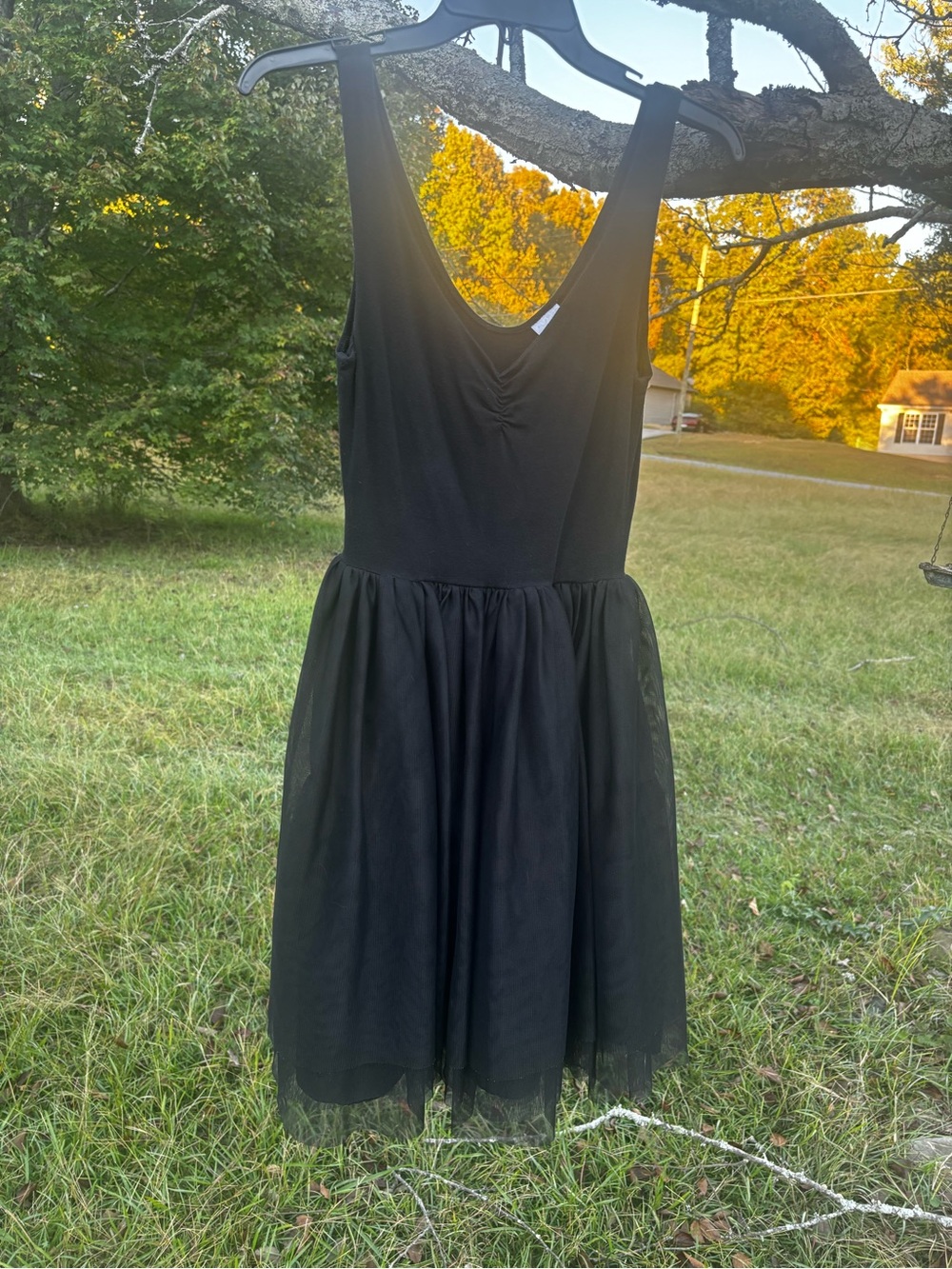 Xhilaration Black Sleeveless Tulle Dress Size 4/Small